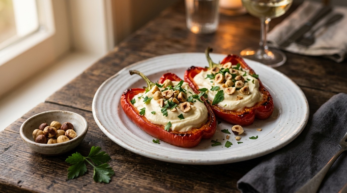 Gevulde Paprika met Briecrème