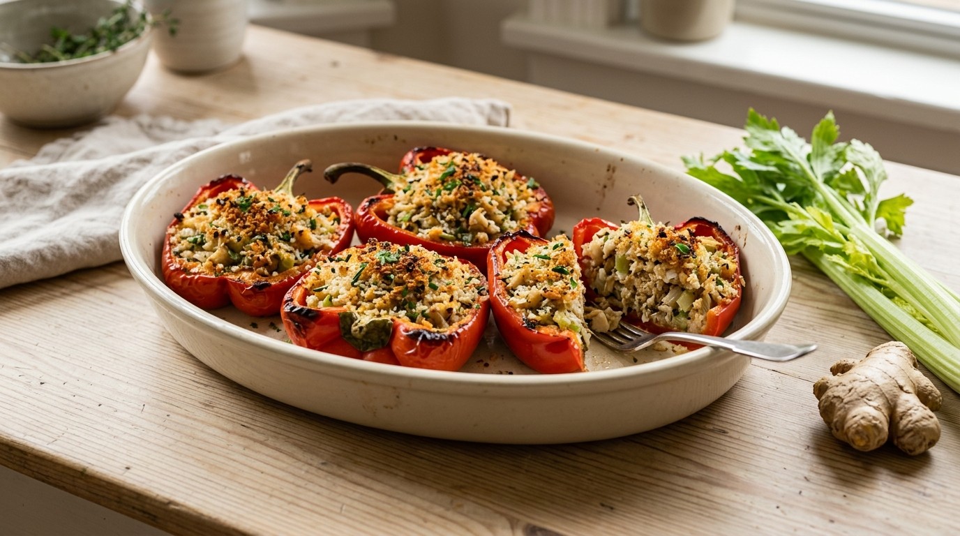 Gevulde Paprika met Krab