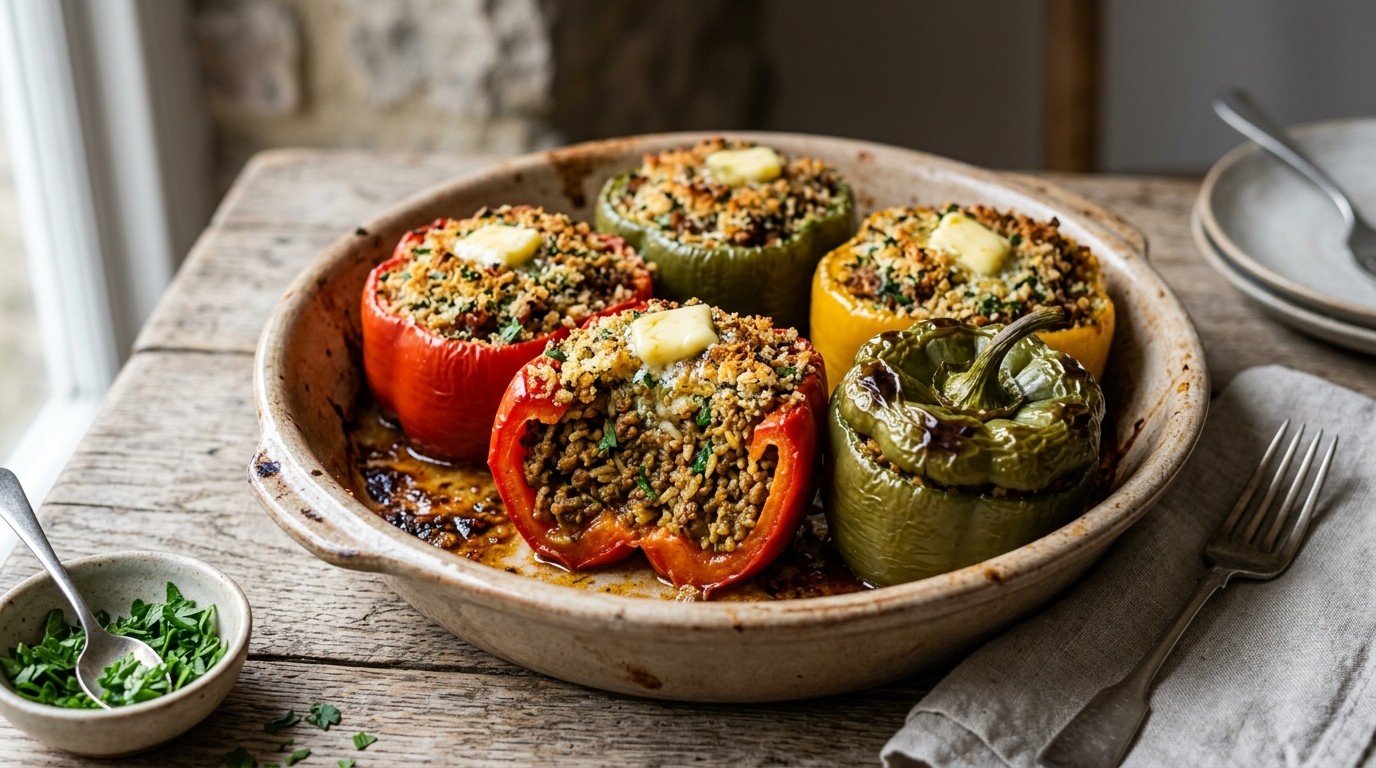 Gevulde Paprika's uit de Oven