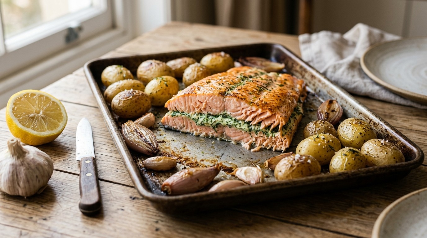 Gevulde zalmfilet