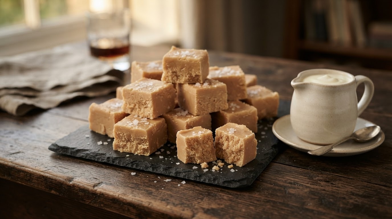Gezouten Schotse fudge (de brosse variant)