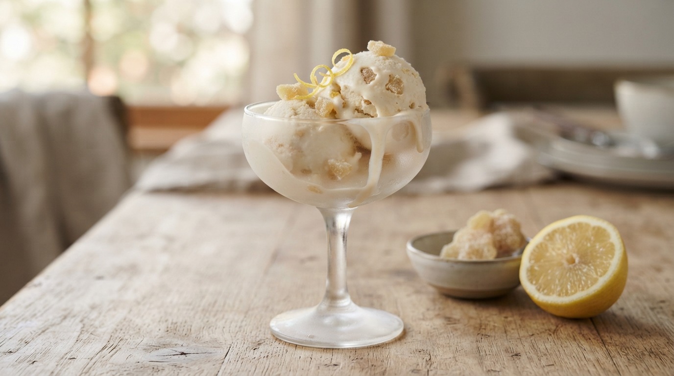 Ginger ice cream