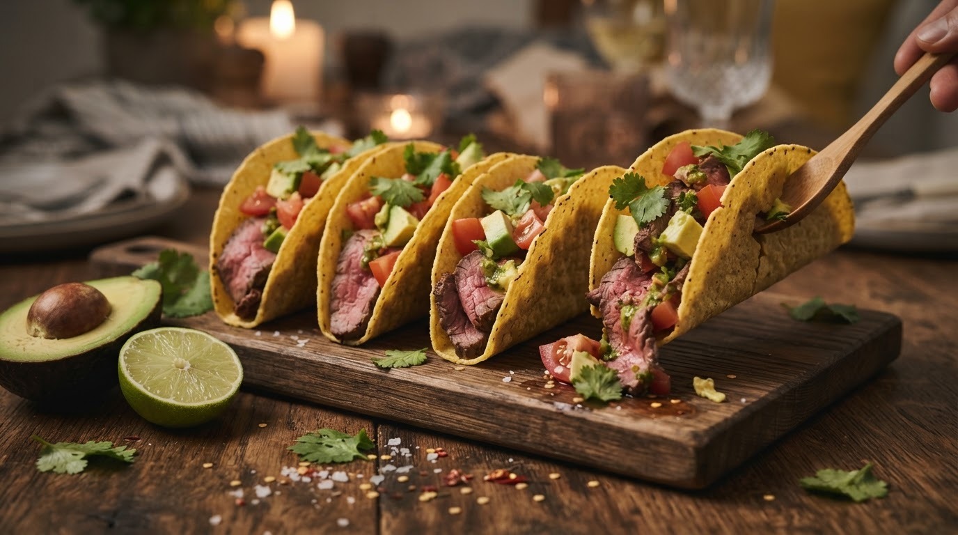 Goed gevulde taco's