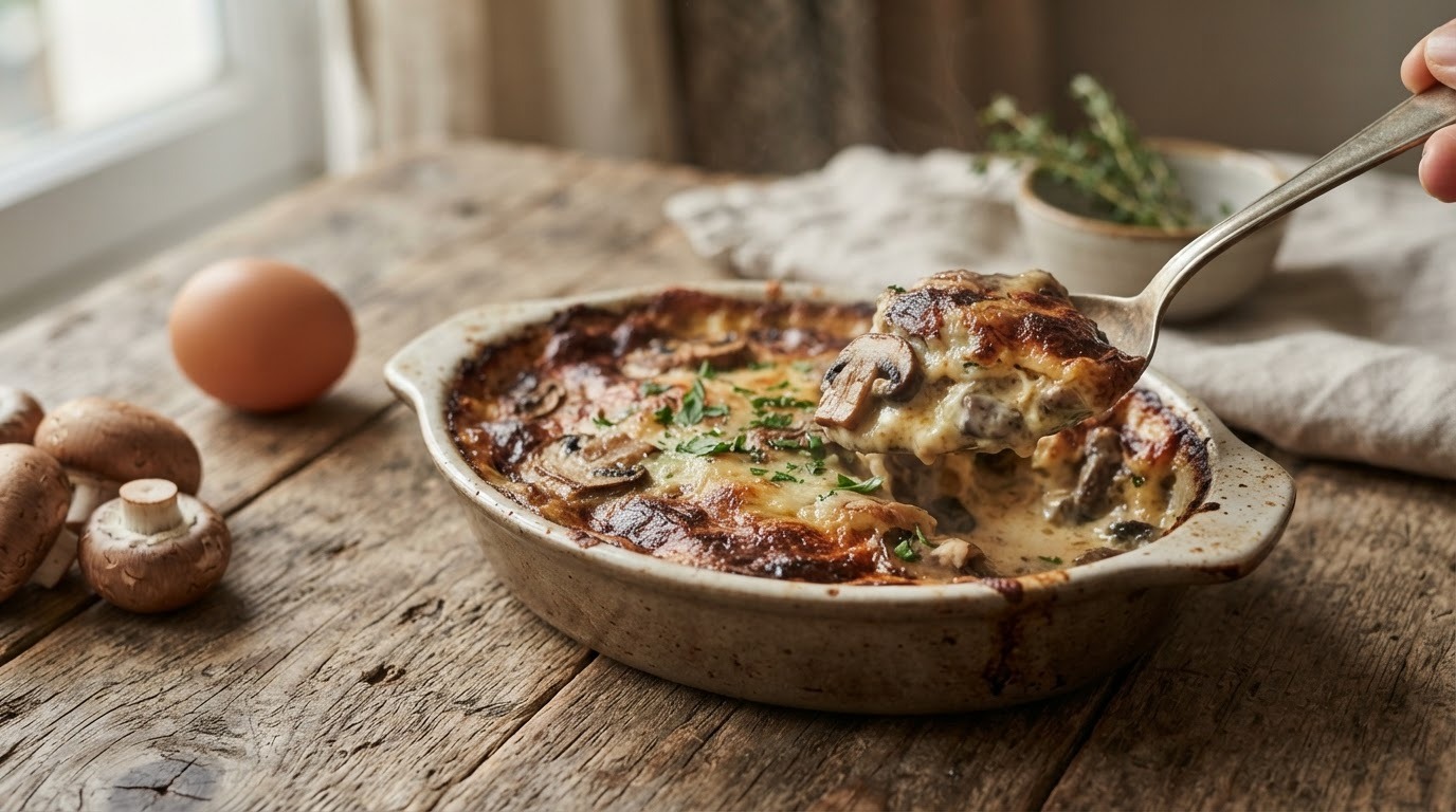 Gratin de champignons