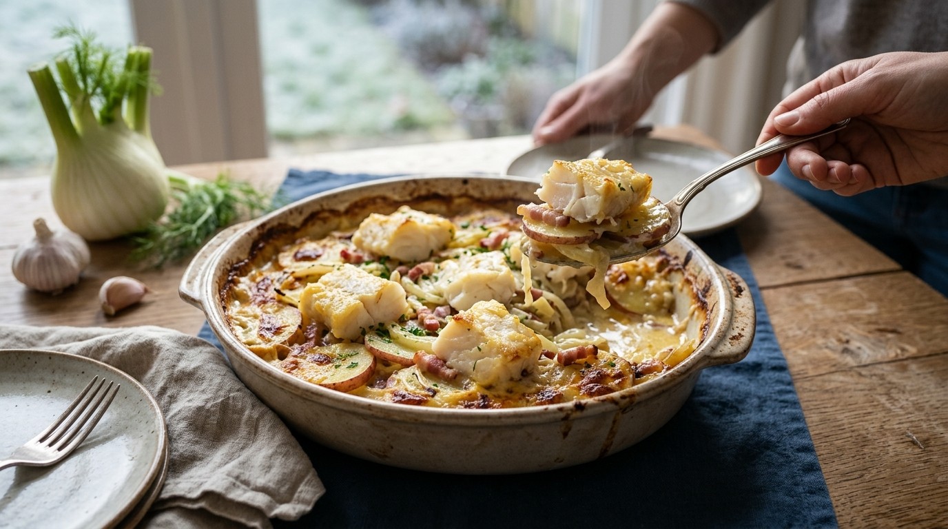 Gratin met Kabeljauw