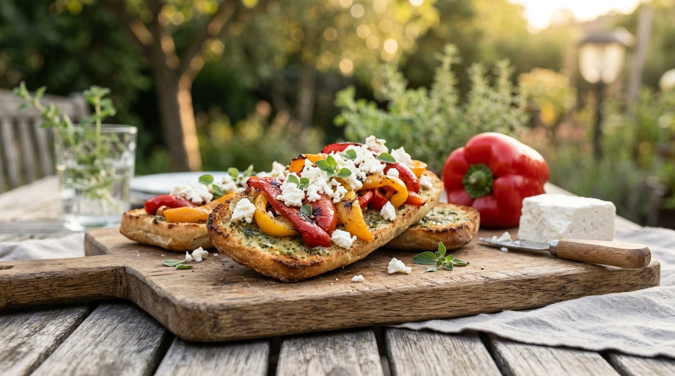 Grieks broodje met paprika