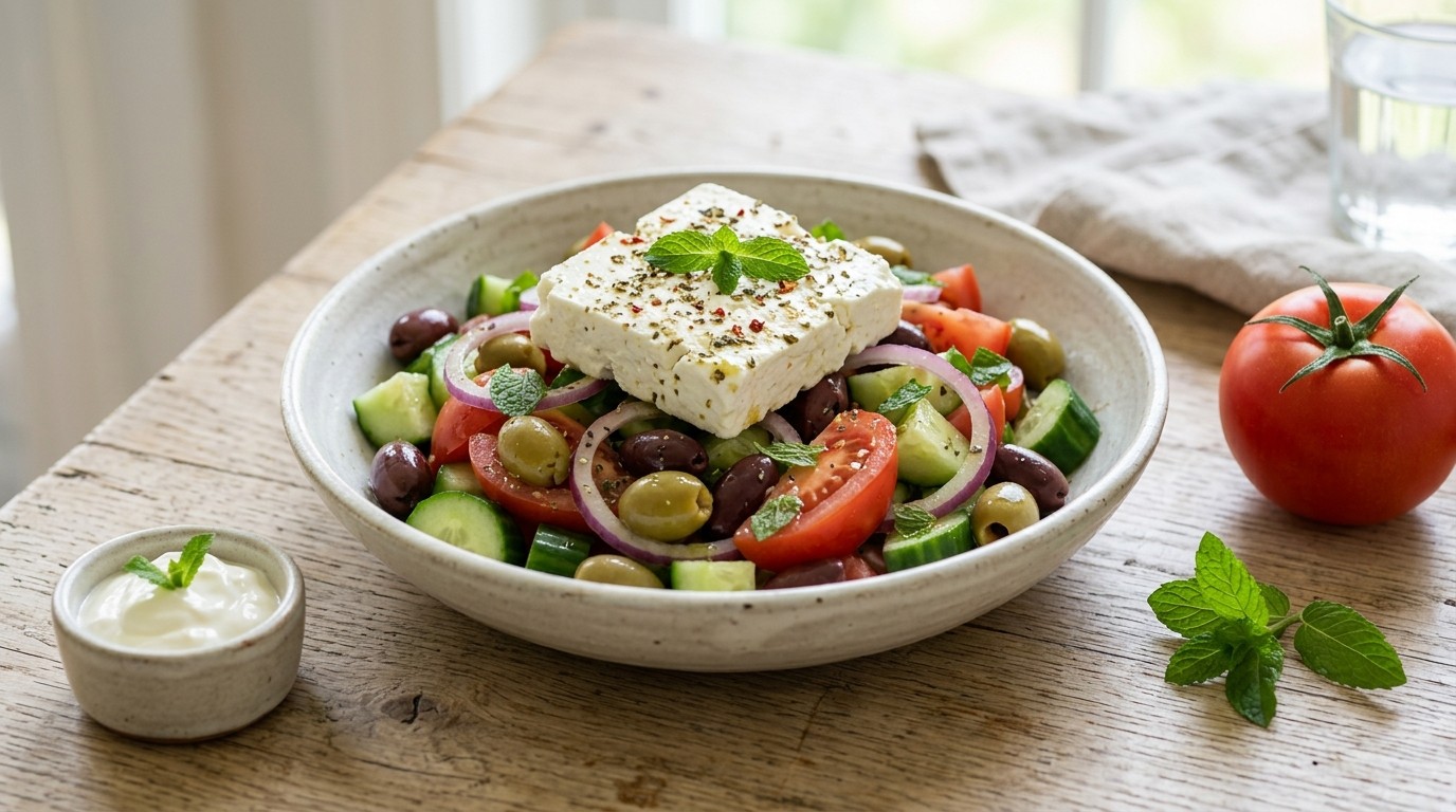 Griekse Salade met Olijven