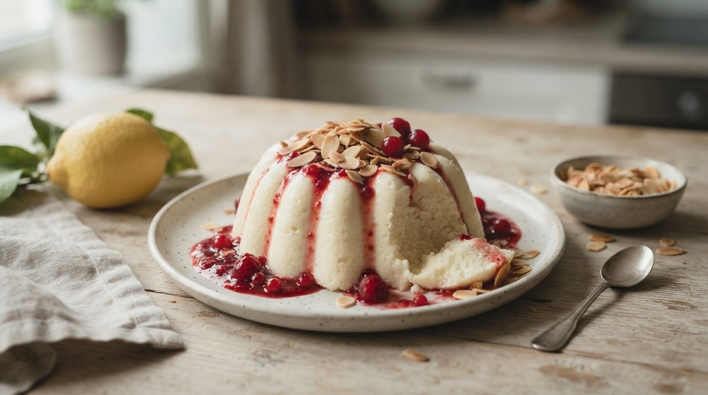 Griesmeelpudding met kefir