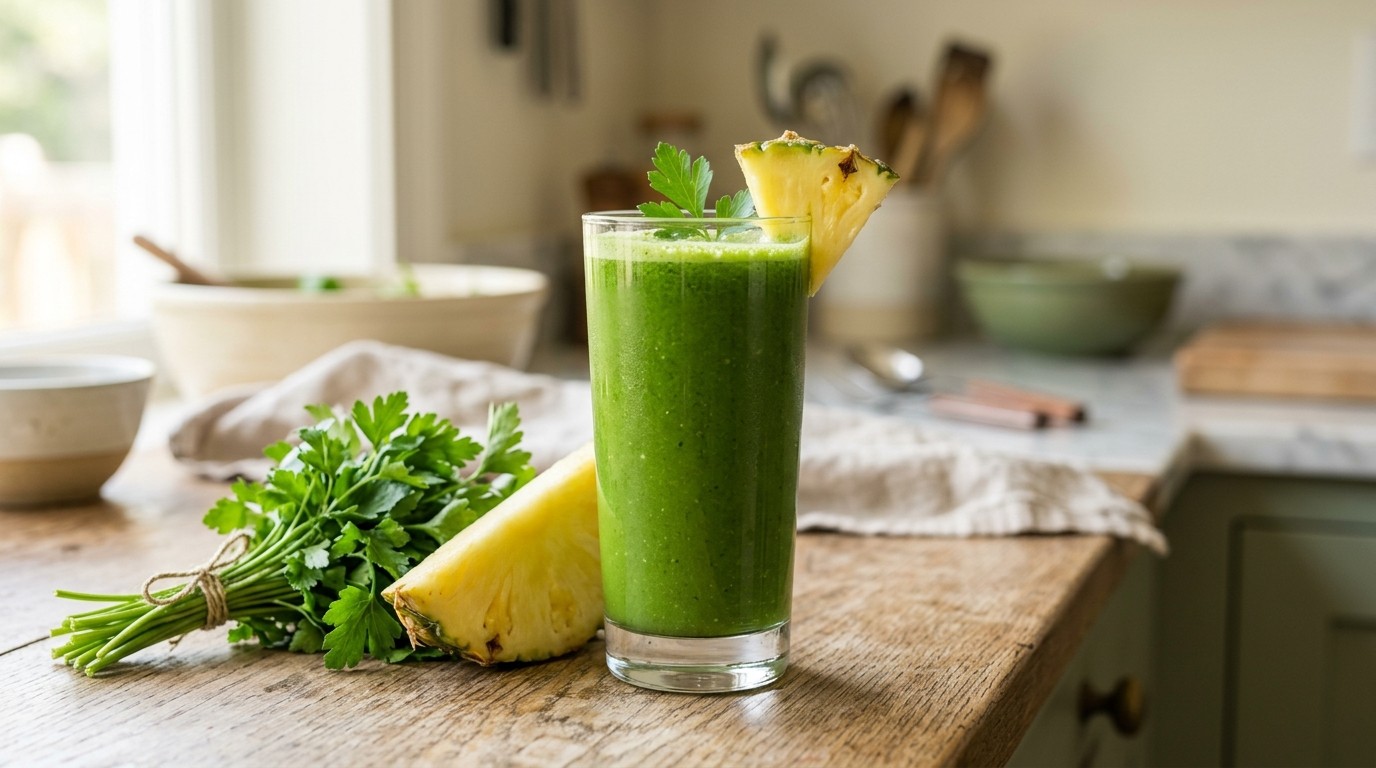 Groentesap: groene godin