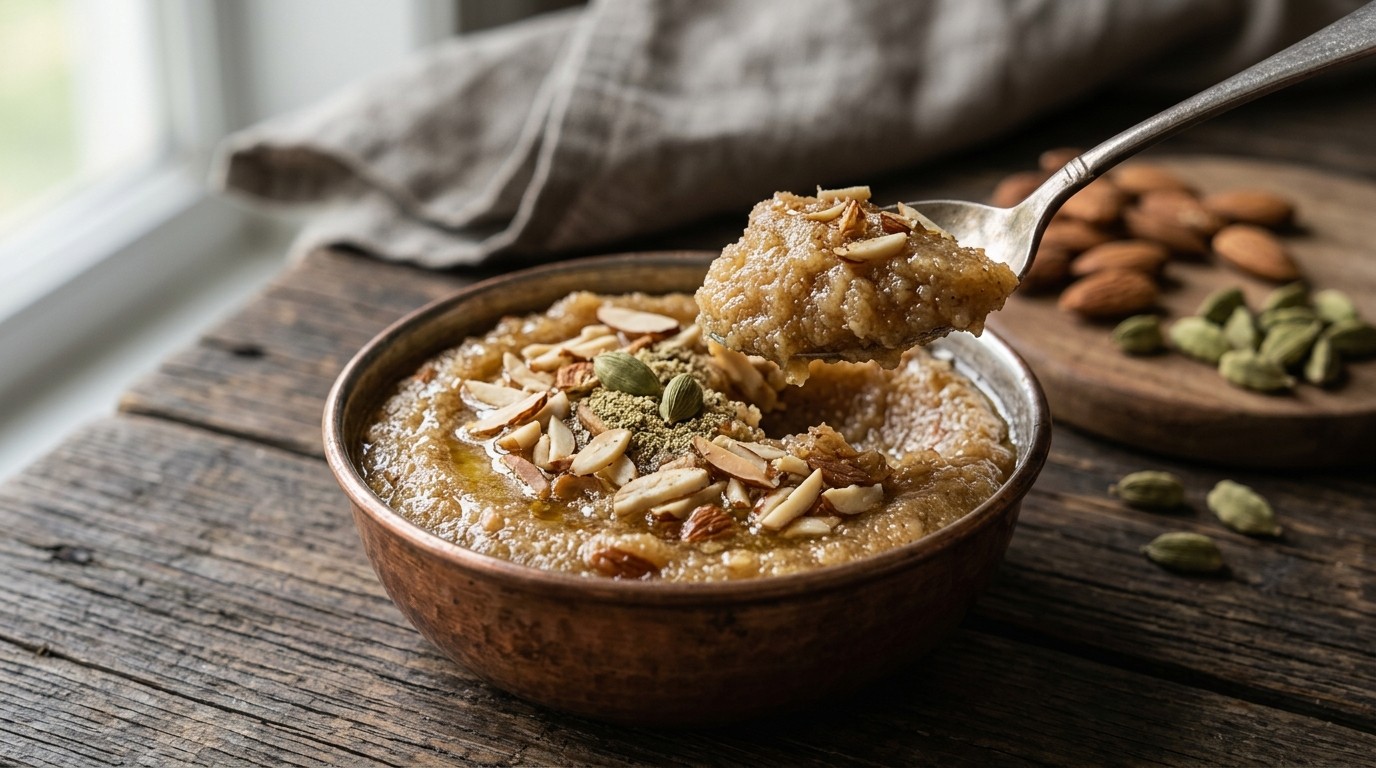 Halva van Griesmeel en Amandelen