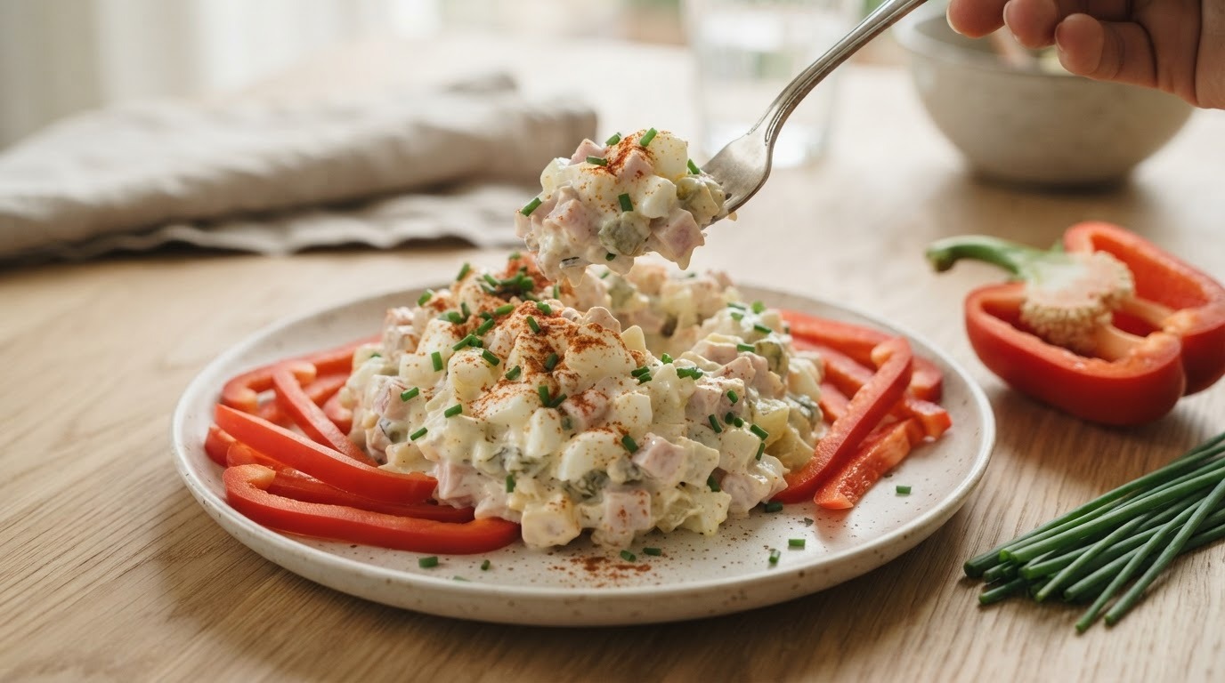 Ham- eiersalade
