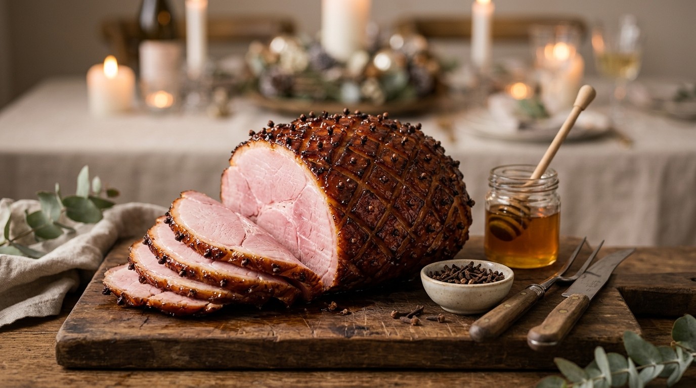 Ham in een honingjasje