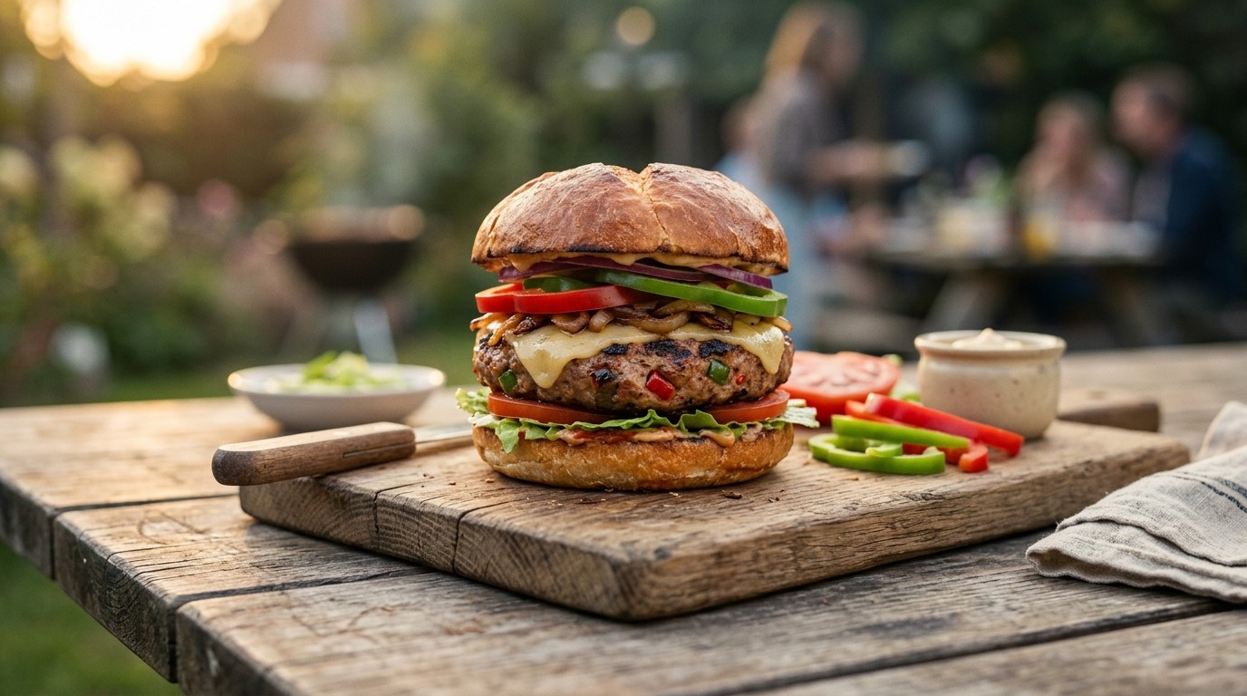 Hamburger met Paprika
