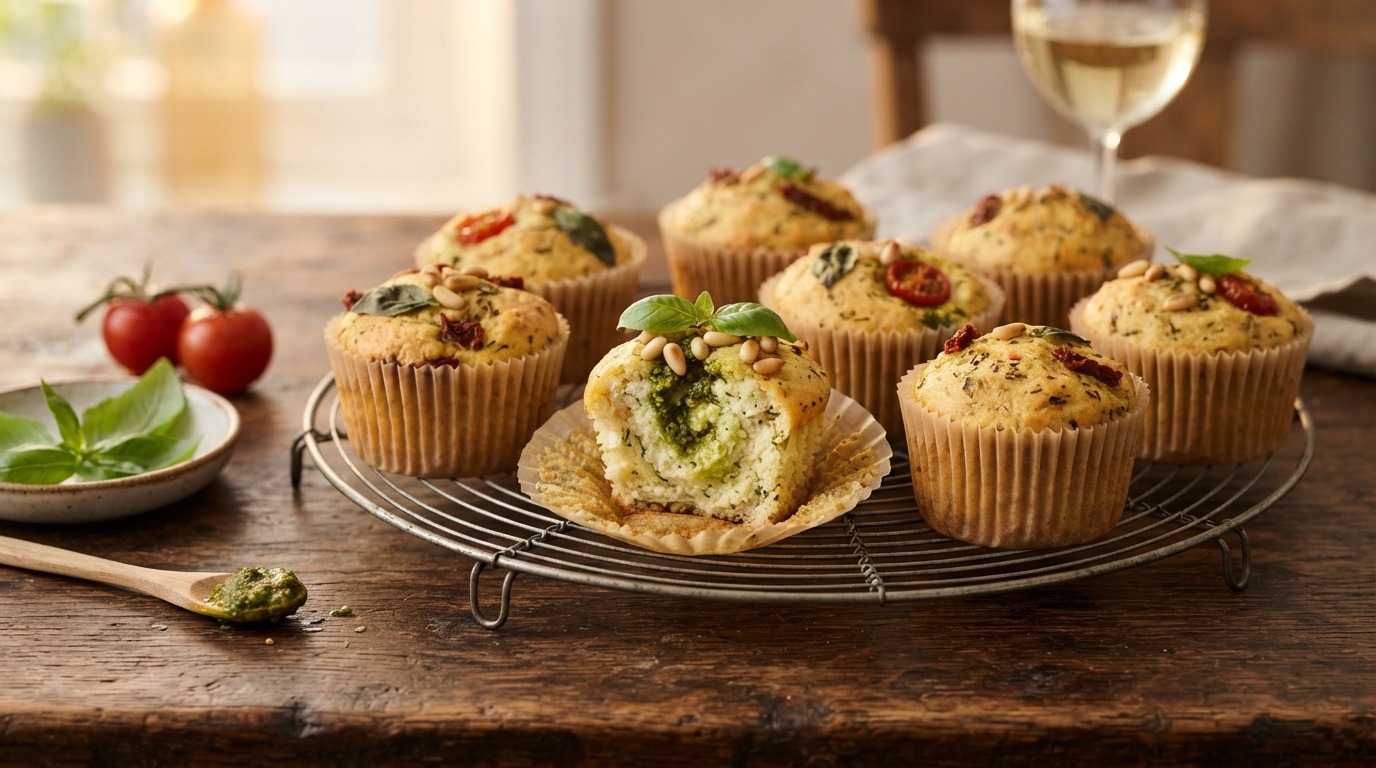 Hartige Italiaanse cupcakes