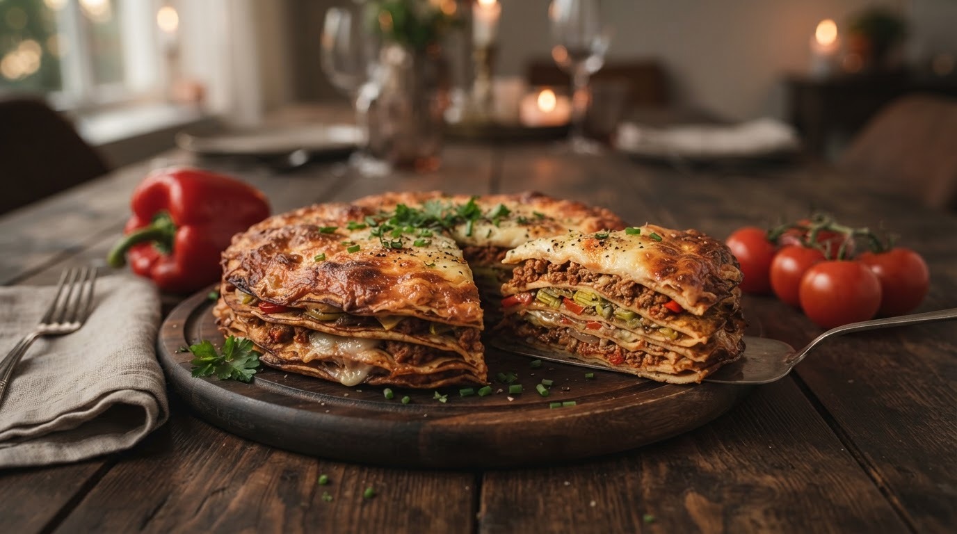 Hartige pannenkoekentaart