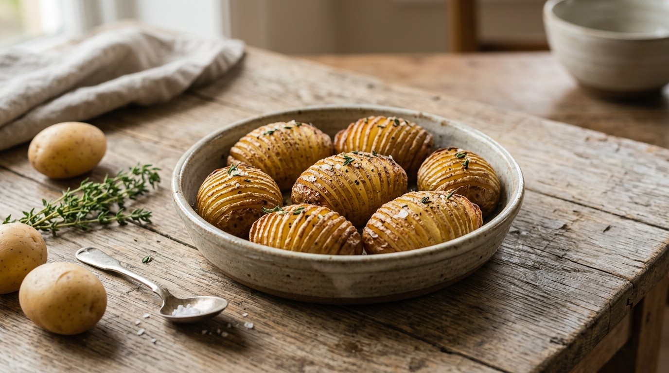 Hasselback Aardappels