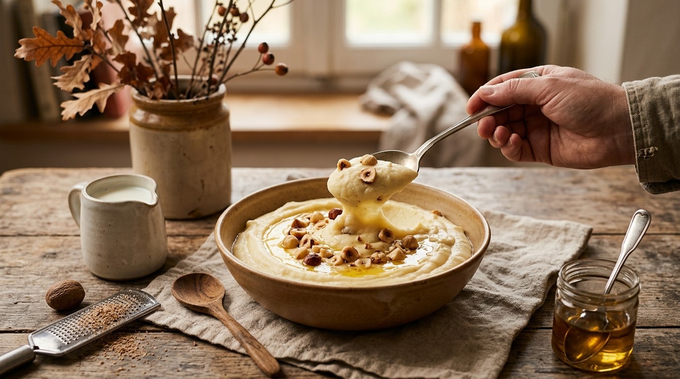 Hazelnoot/aardappelpuree