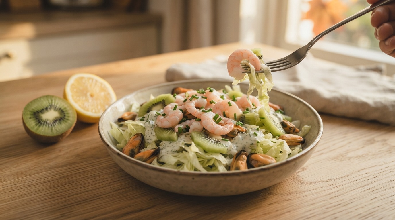 Herfstsalade van Ijsbergsla