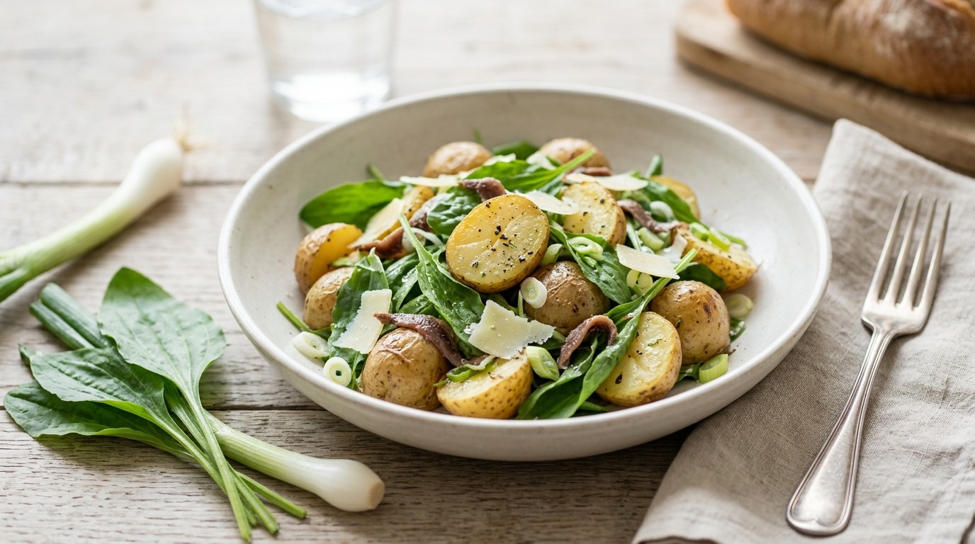 Hertshoornweegbree-salade