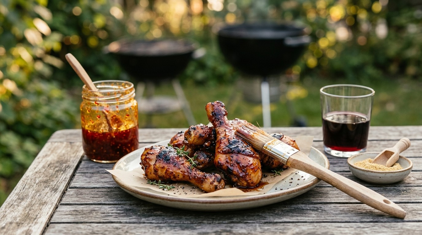 Honing-chilimarinade voor de barbecue