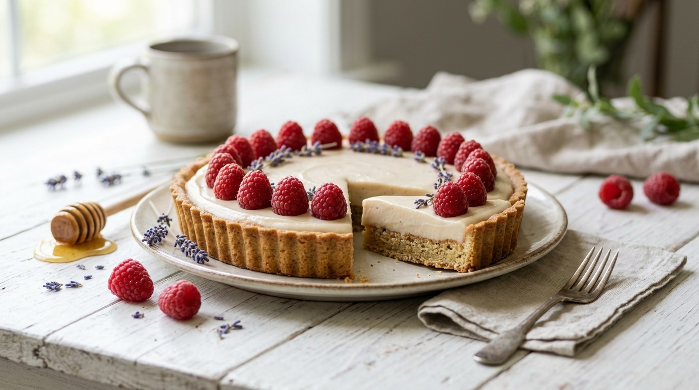 Honing-Lavendeltaart met Framboos