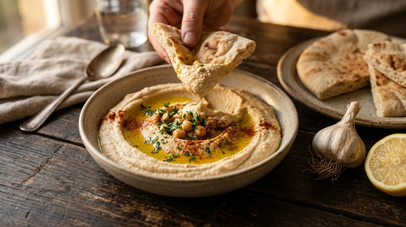Hummus bi Tahina (kikkererwtenpuree)