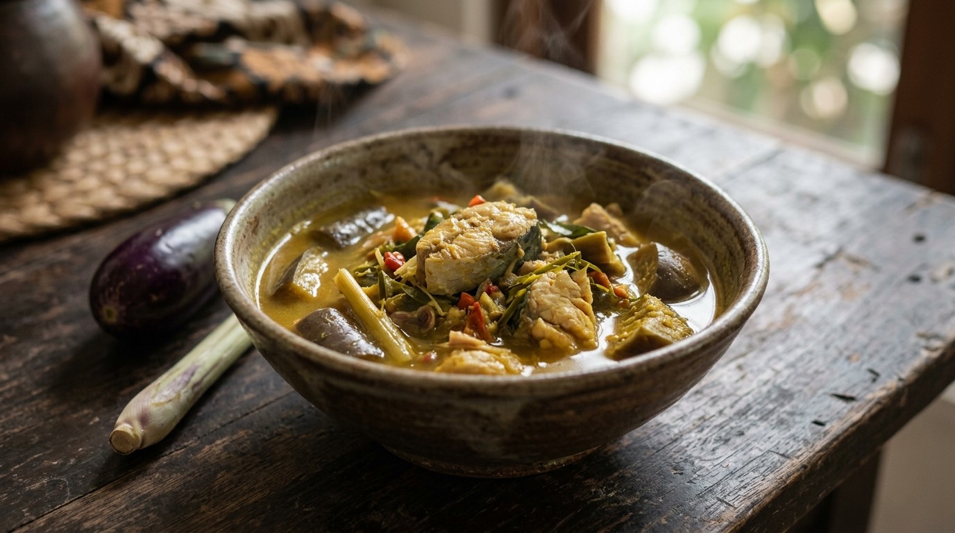 Ikan Kuah (makreel Gestoofd in een Zure Bouillon)