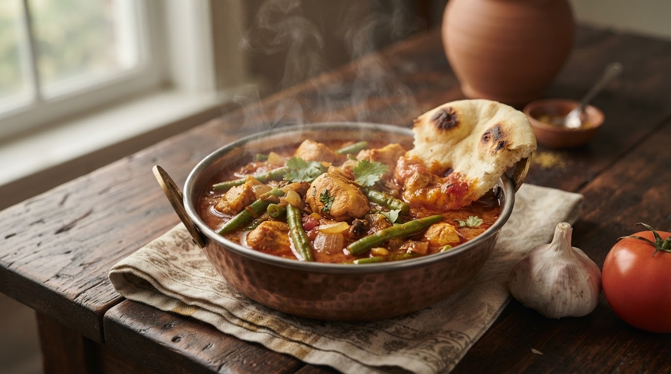 Indische curry met kip