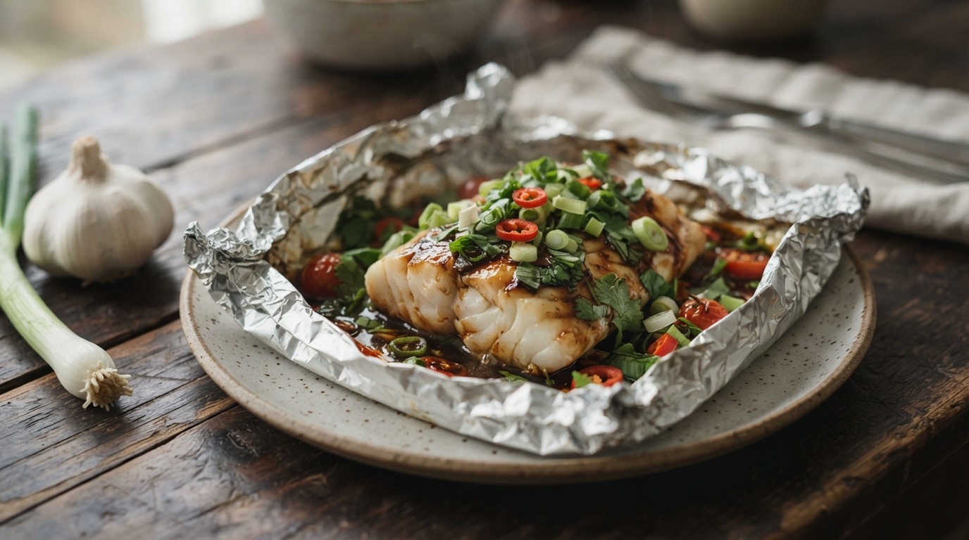 Ingepakte kabeljauwfilet