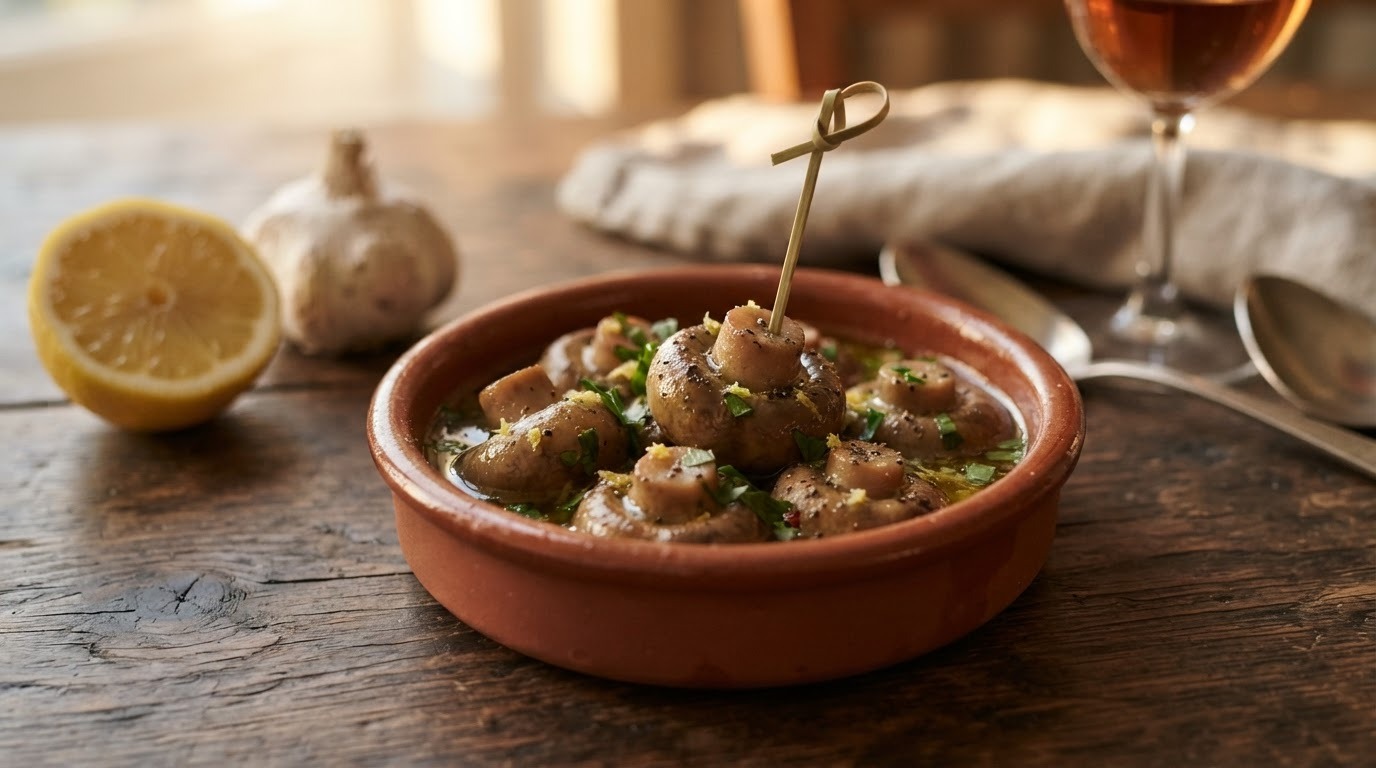 Italiaans gekruide champignons