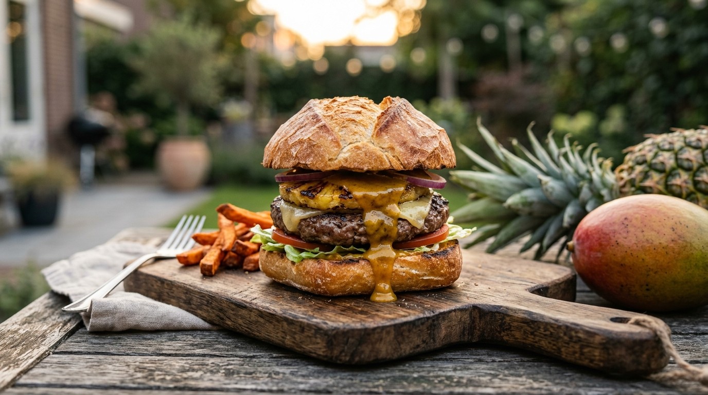 Italiaanse bol met Exotische Hamburger