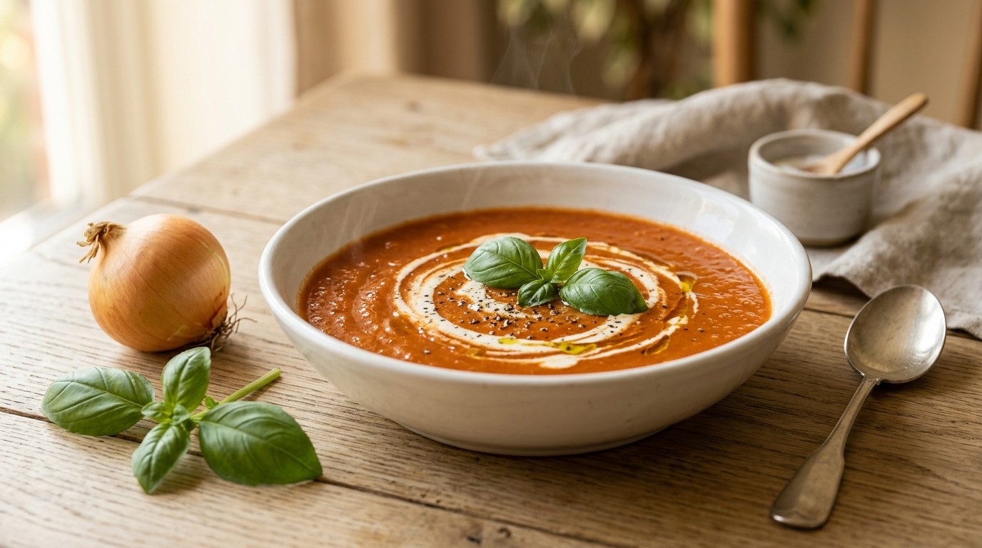 Italiaanse tomatenroomsoep