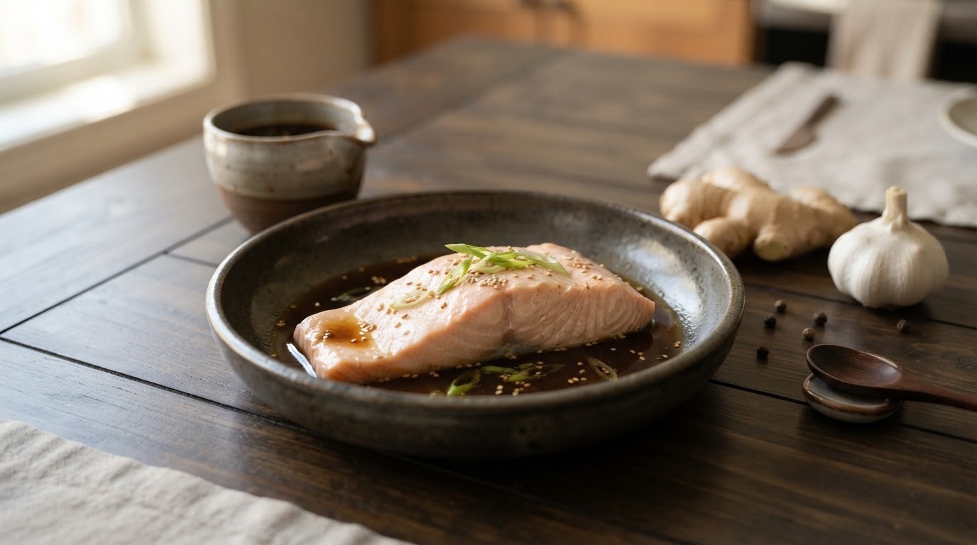 Japanse marinade voor verse zalm