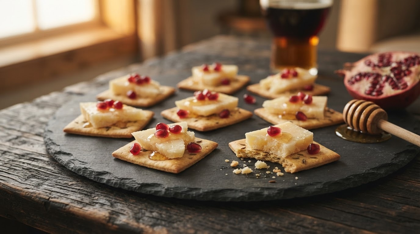 Kaas-kummel cracker met boerenkaas