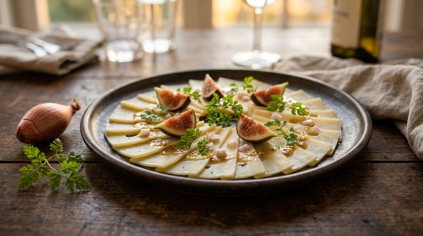 Kaascarpaccio met Vijgen