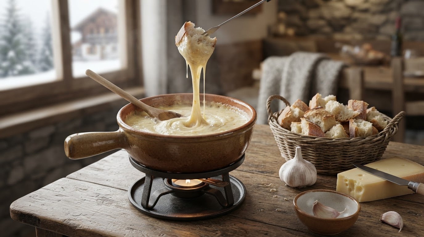 Kaasfondue in 10 minuten
