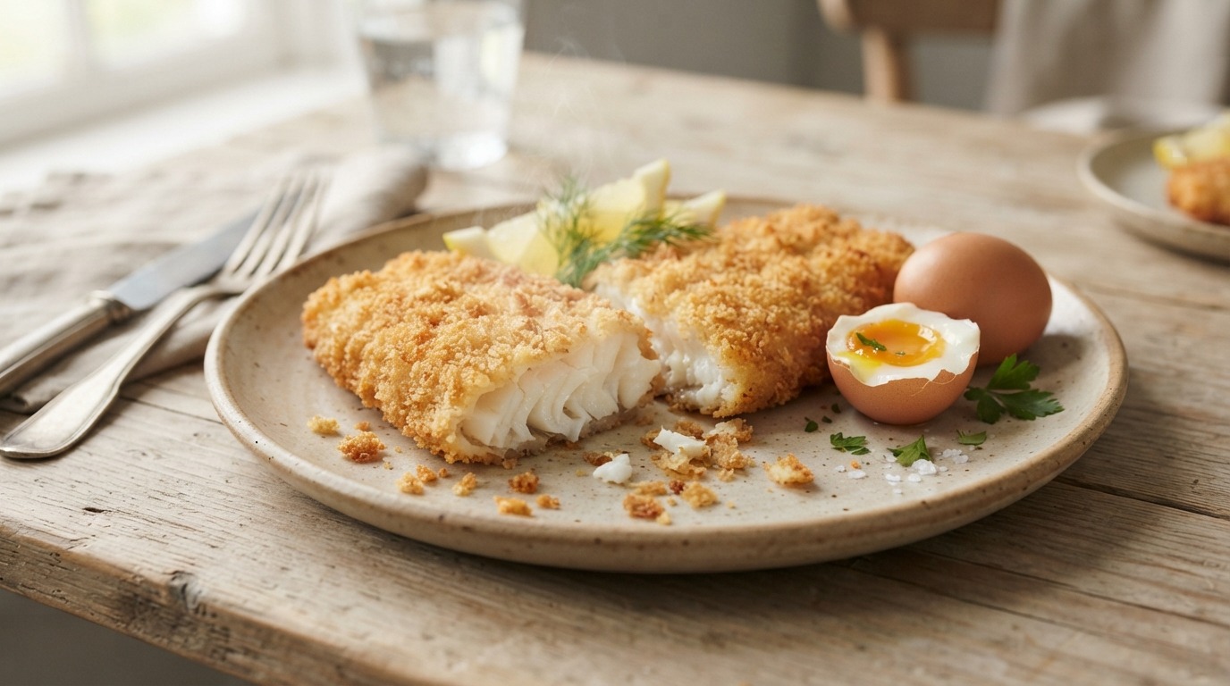 Kabeljauw in een jasje