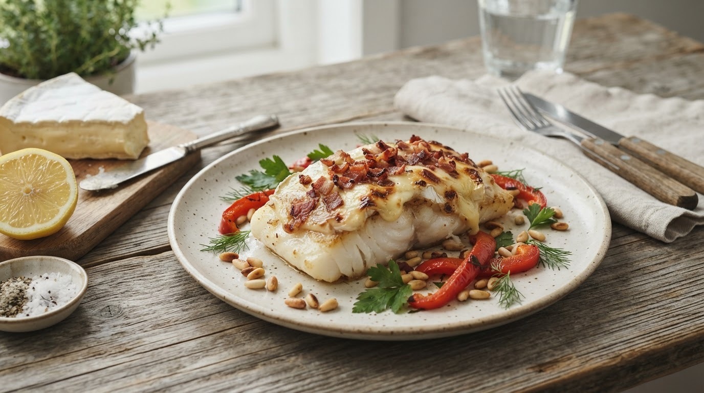 Kabeljauw met brie