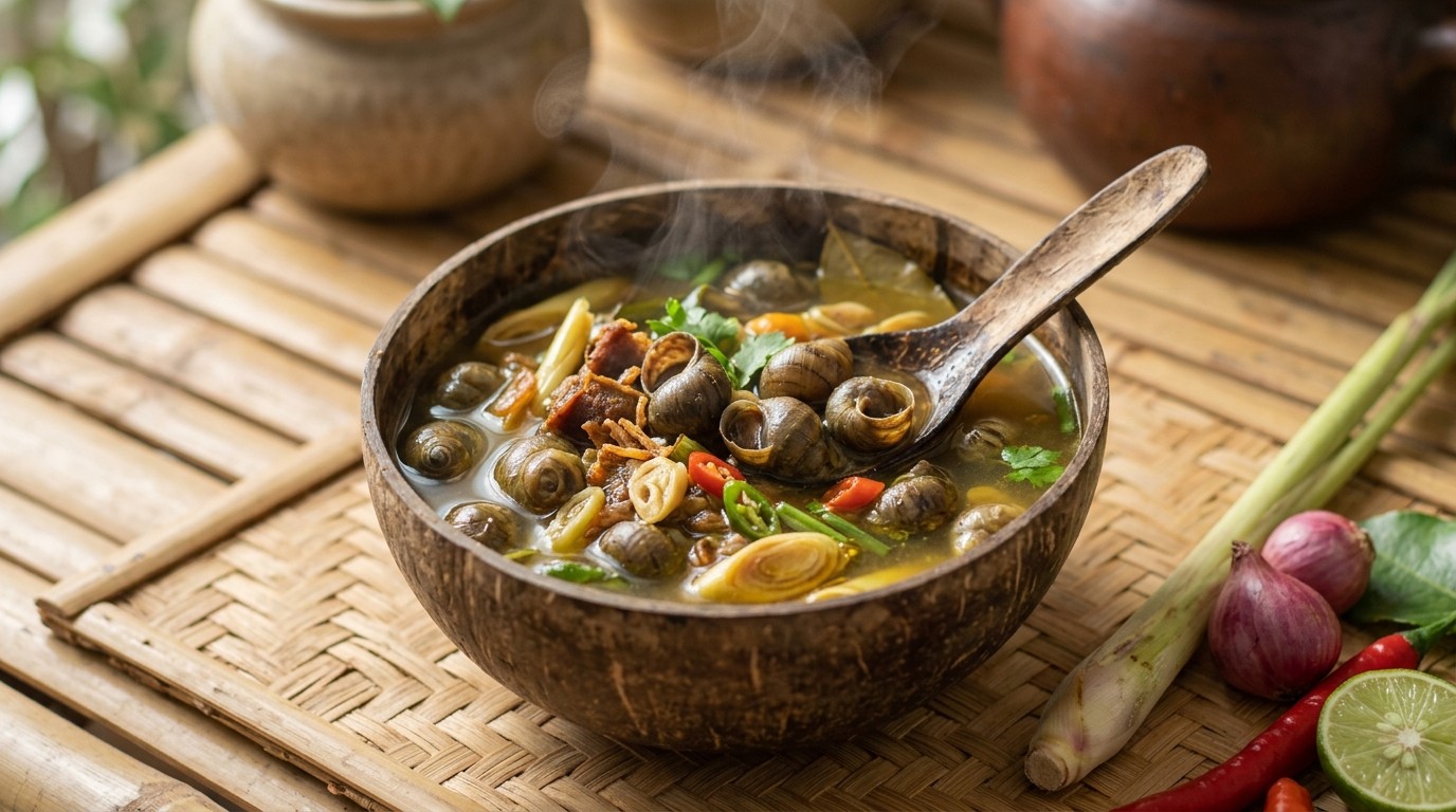 Kakul Mekuah (slakken in Bouillon)