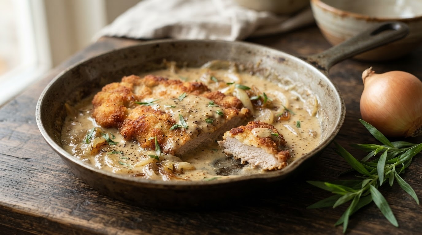 Kalfsoester met mosterdsaus