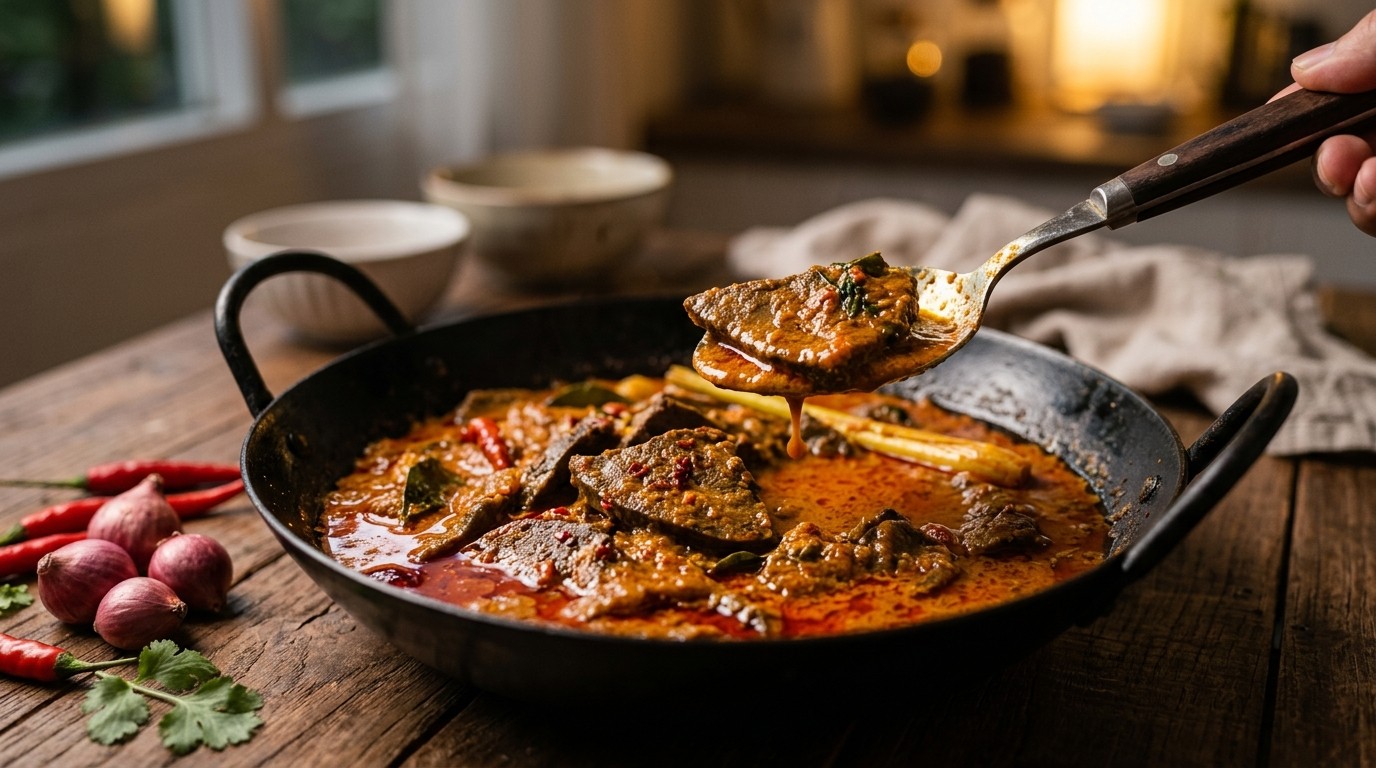 Kalio Hati Dua (lever in Saus)