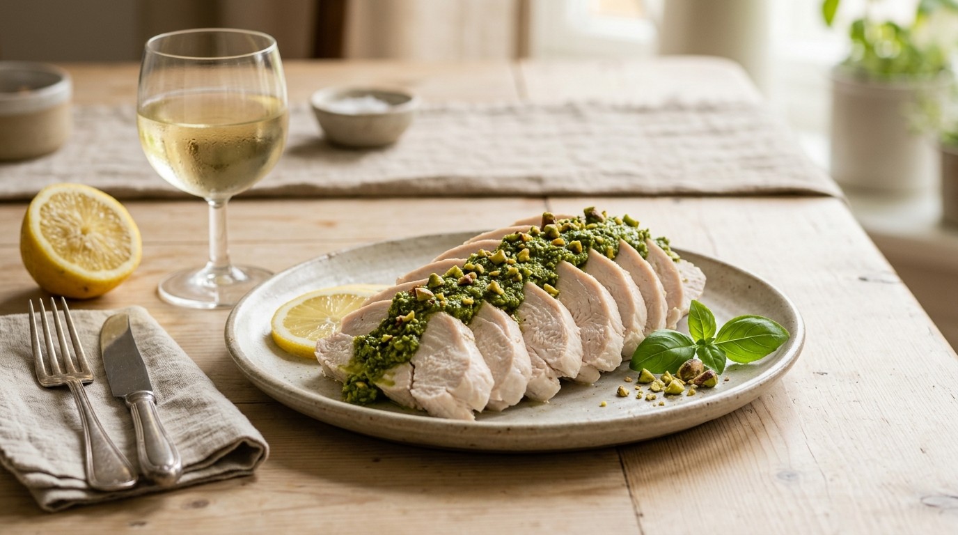 Kalkoen met Pistache-pesto