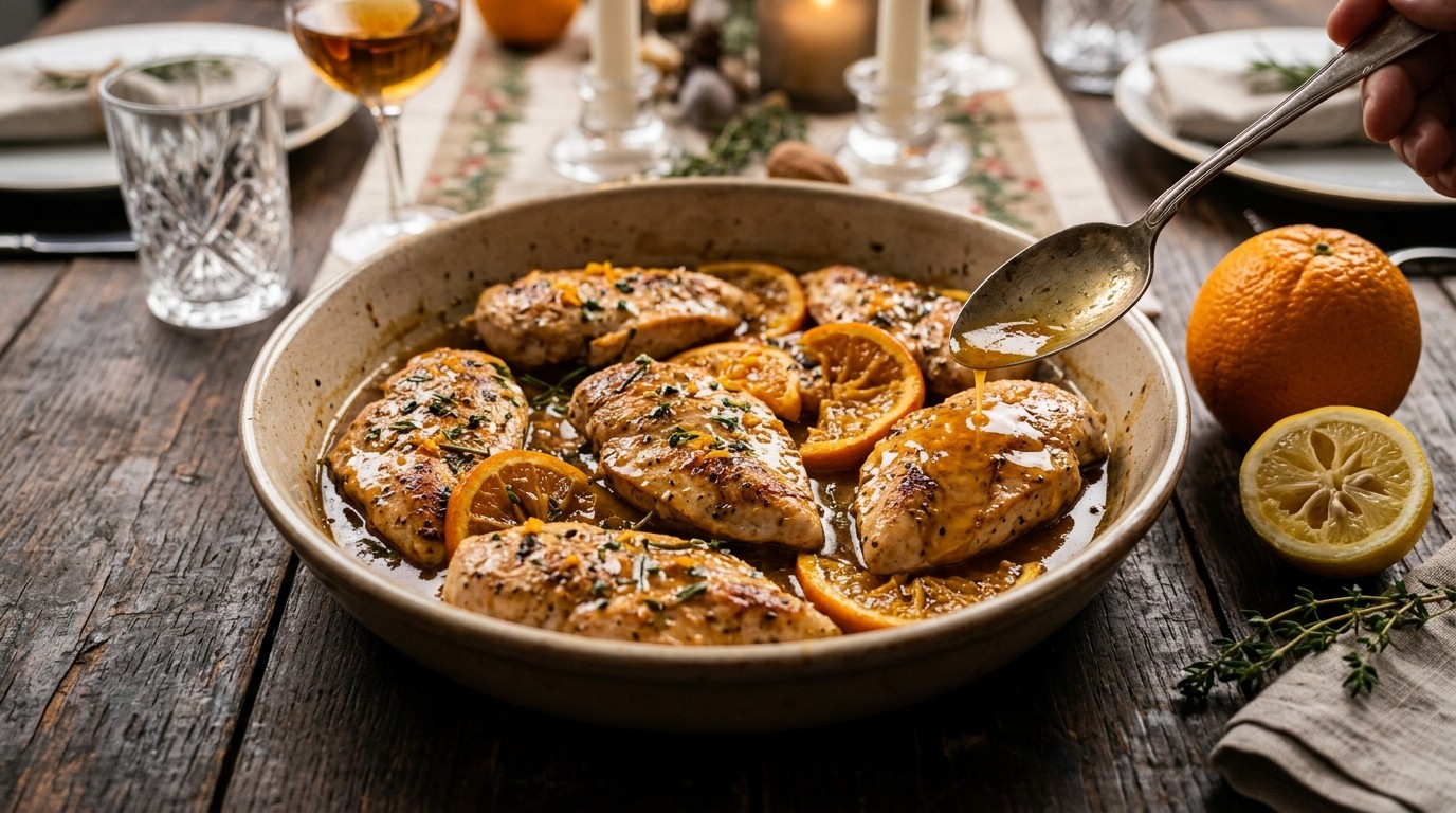 Kalkoenfilets a l'orange