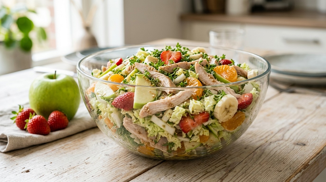 Kalkoensalade met appels