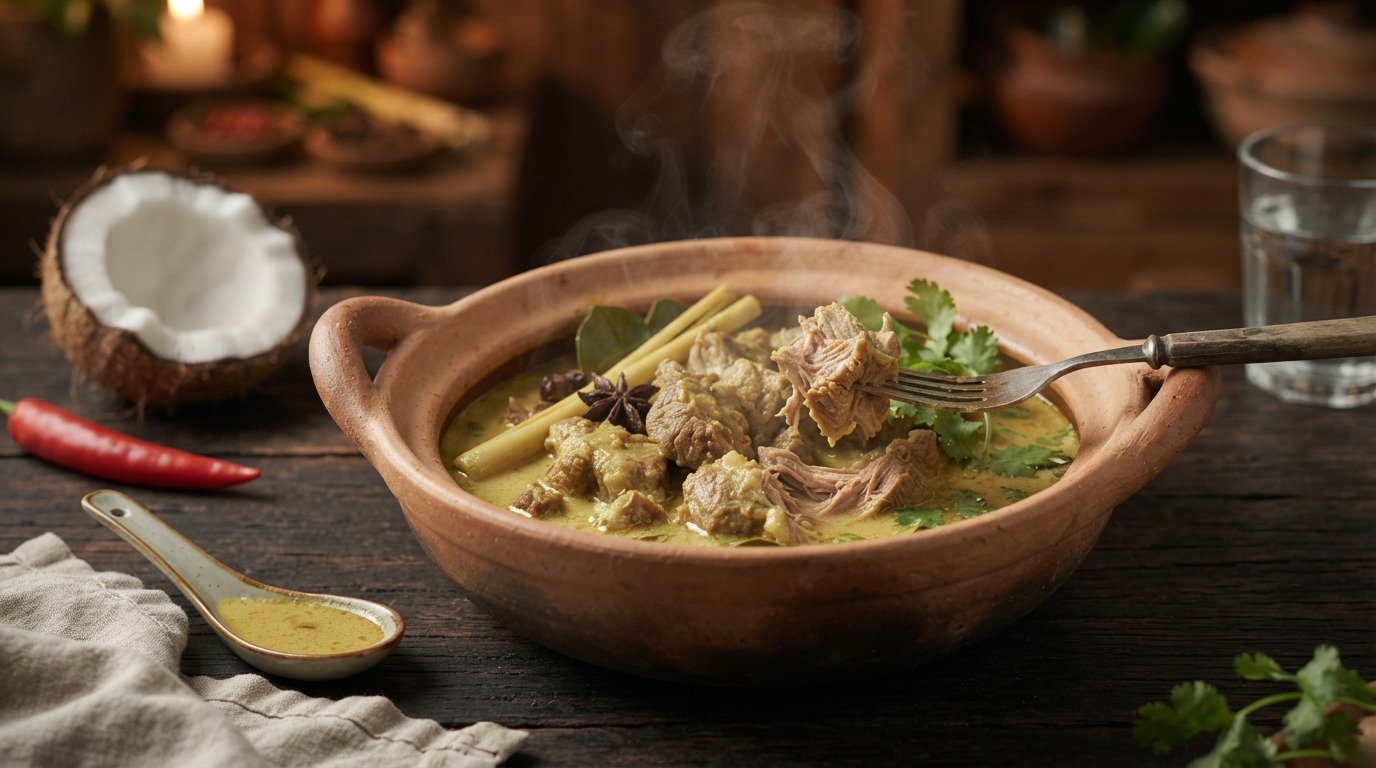 Kare kambing (licht gekruid geitenvlees)