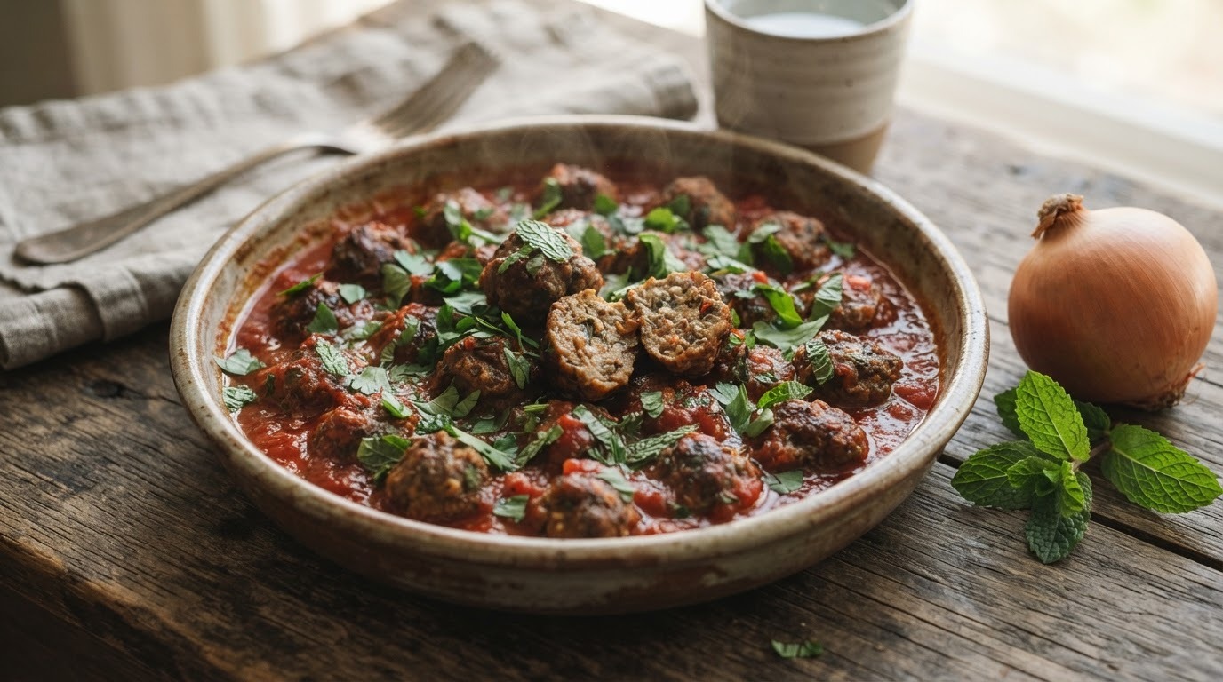 Keftedakia met Tomatensaus