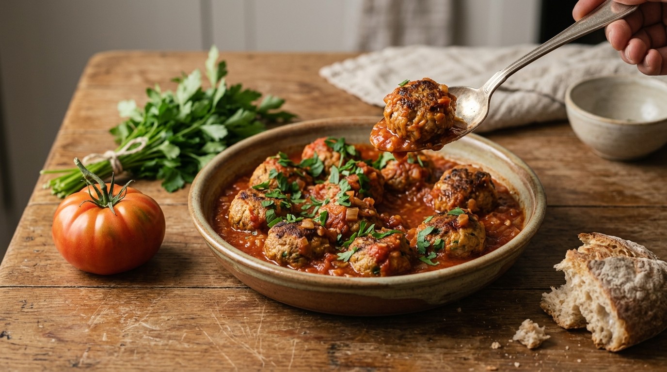 Keftedes in Tomatensaus
