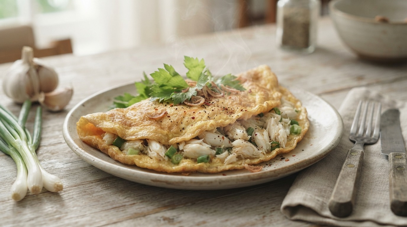 Kepiting goreng (omelet met krab)