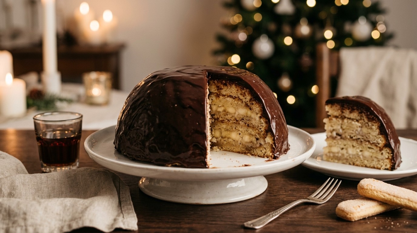 Kerstpudding met Bananen