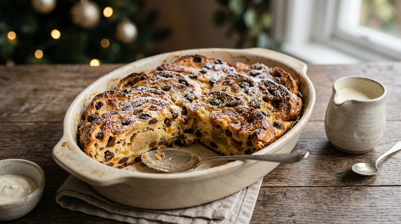 Kerststol- Broodpudding